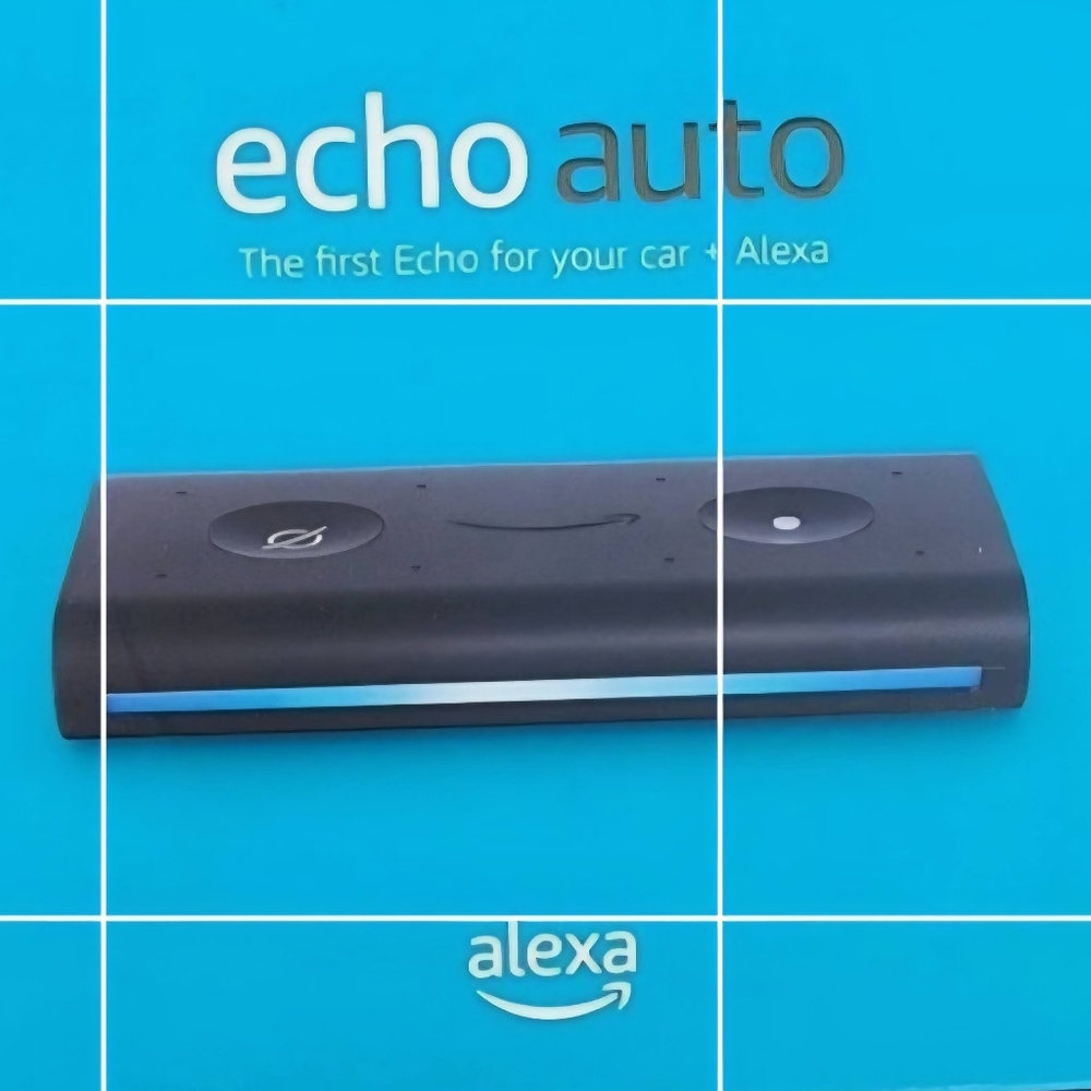 Amazon Echo Auto - Black and Blue